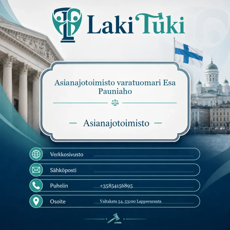 Asianajotoimisto varatuomari Esa Pauniaho